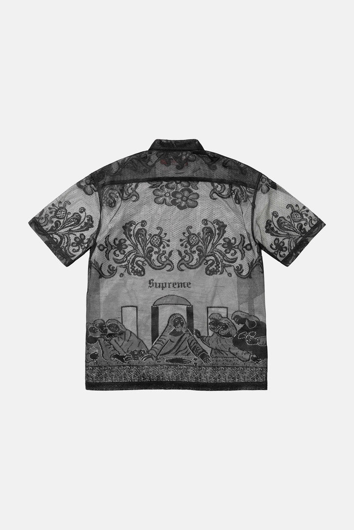 Last Supper Lace SS Shirt Black