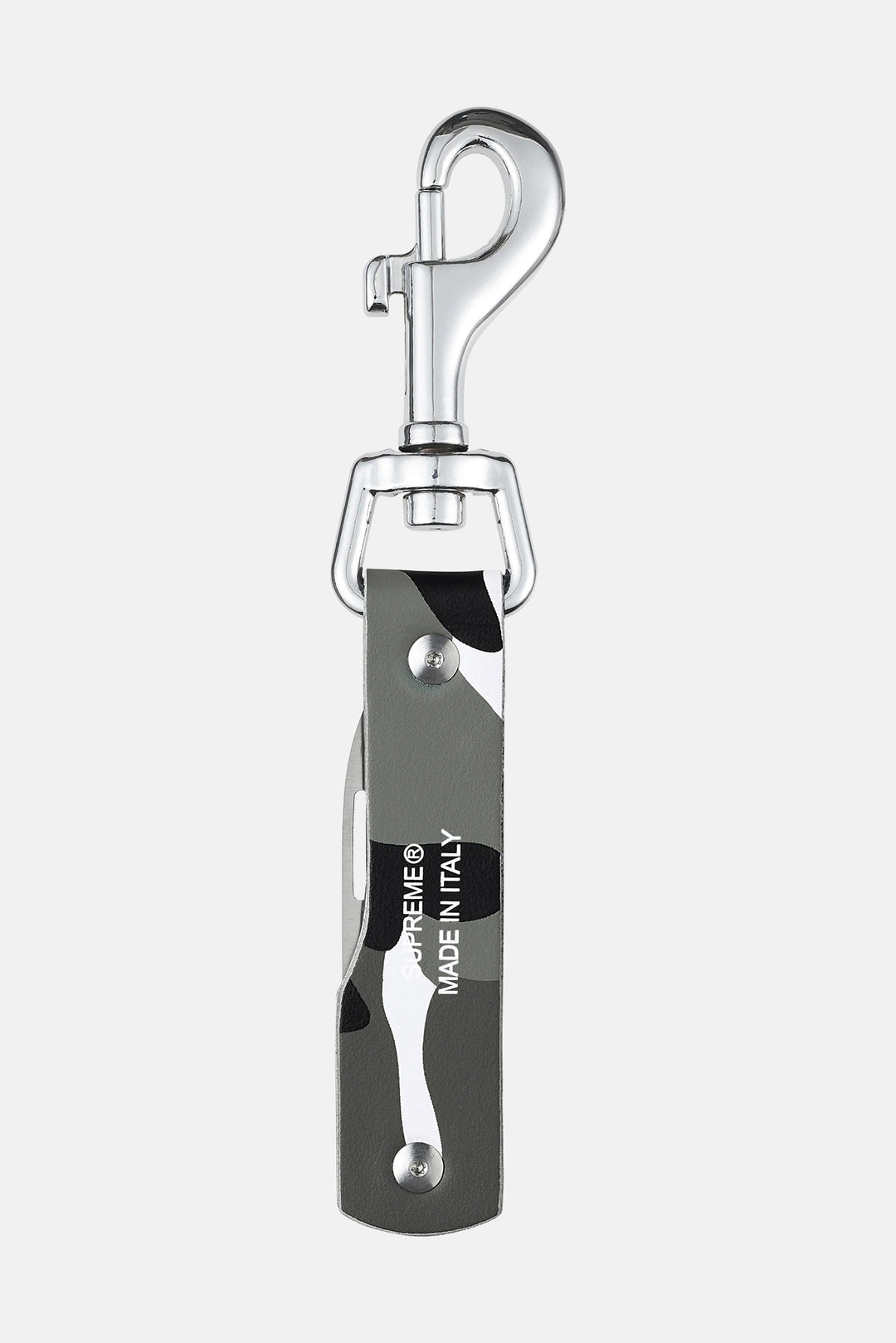 Leather Clip Knife Snow Camo