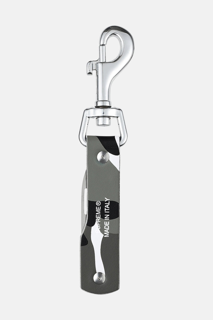 Leather Clip Knife Snow Camo