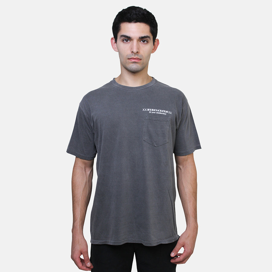 20 Year Anniversary Floating Pocket Tee Washed Black