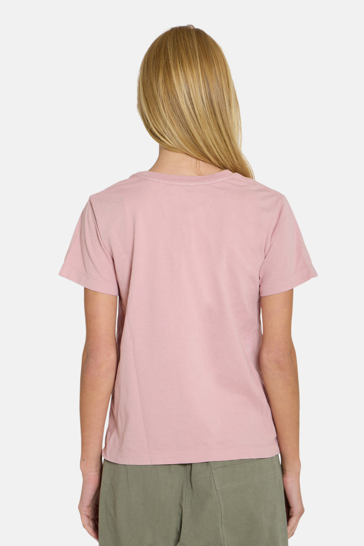 Women's Peter Tunney 'Miss You' Skull Tee Mauve