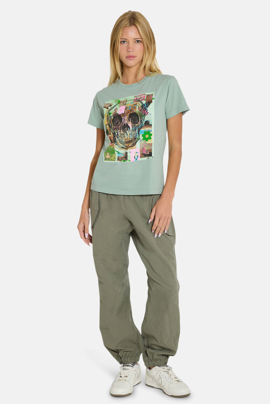 Peter Tunney Skull Tee Agave