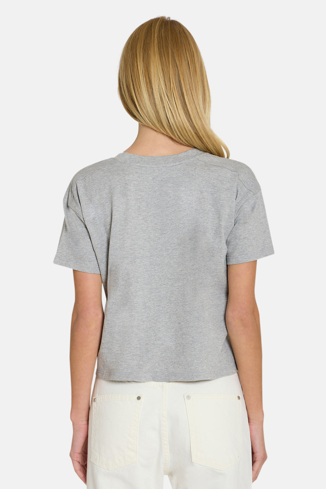 Vivi V-Neck Tee Heather Grey