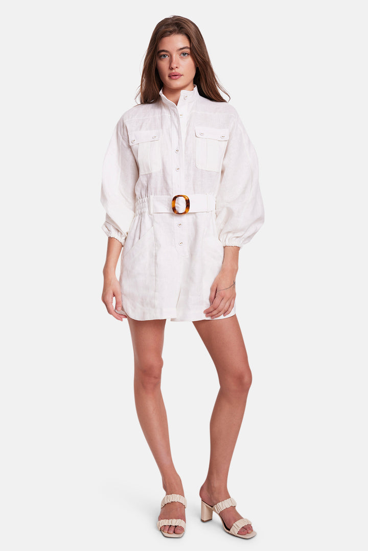 Amelia Playsuit White