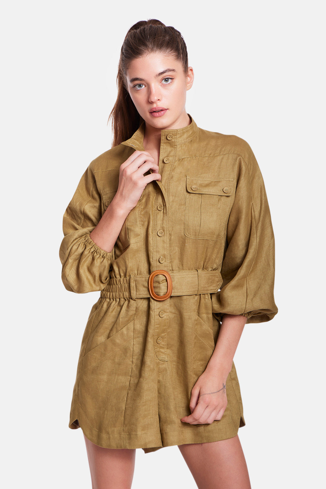 Amelia Playsuit Olive
