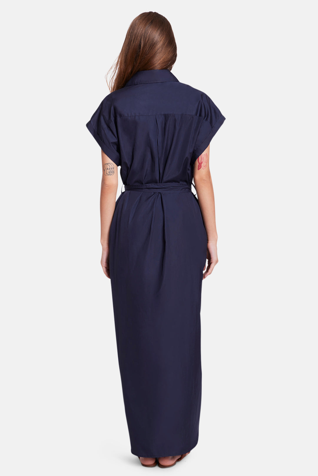 Maidstone Maxi Shirt Dress Navy