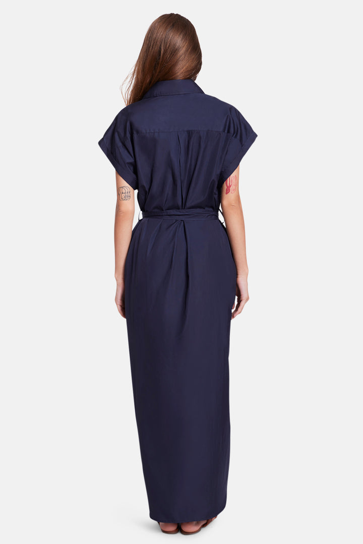 Maidstone Maxi Shirt Dress Navy