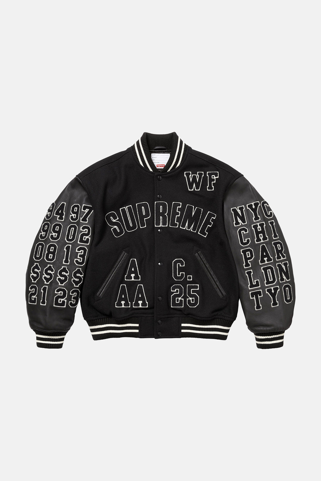 Praises Varsity Jacket Black