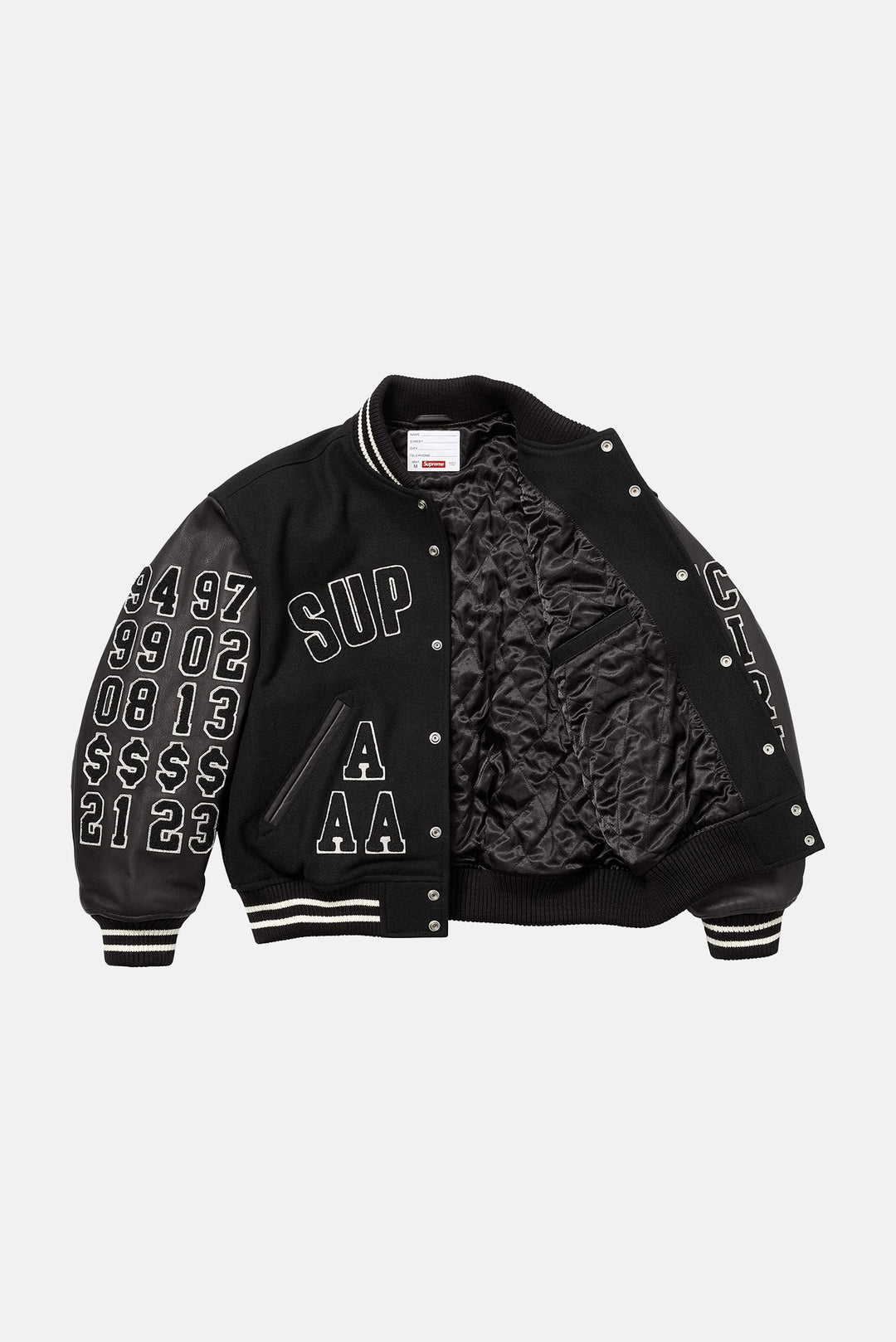Praises Varsity Jacket Black