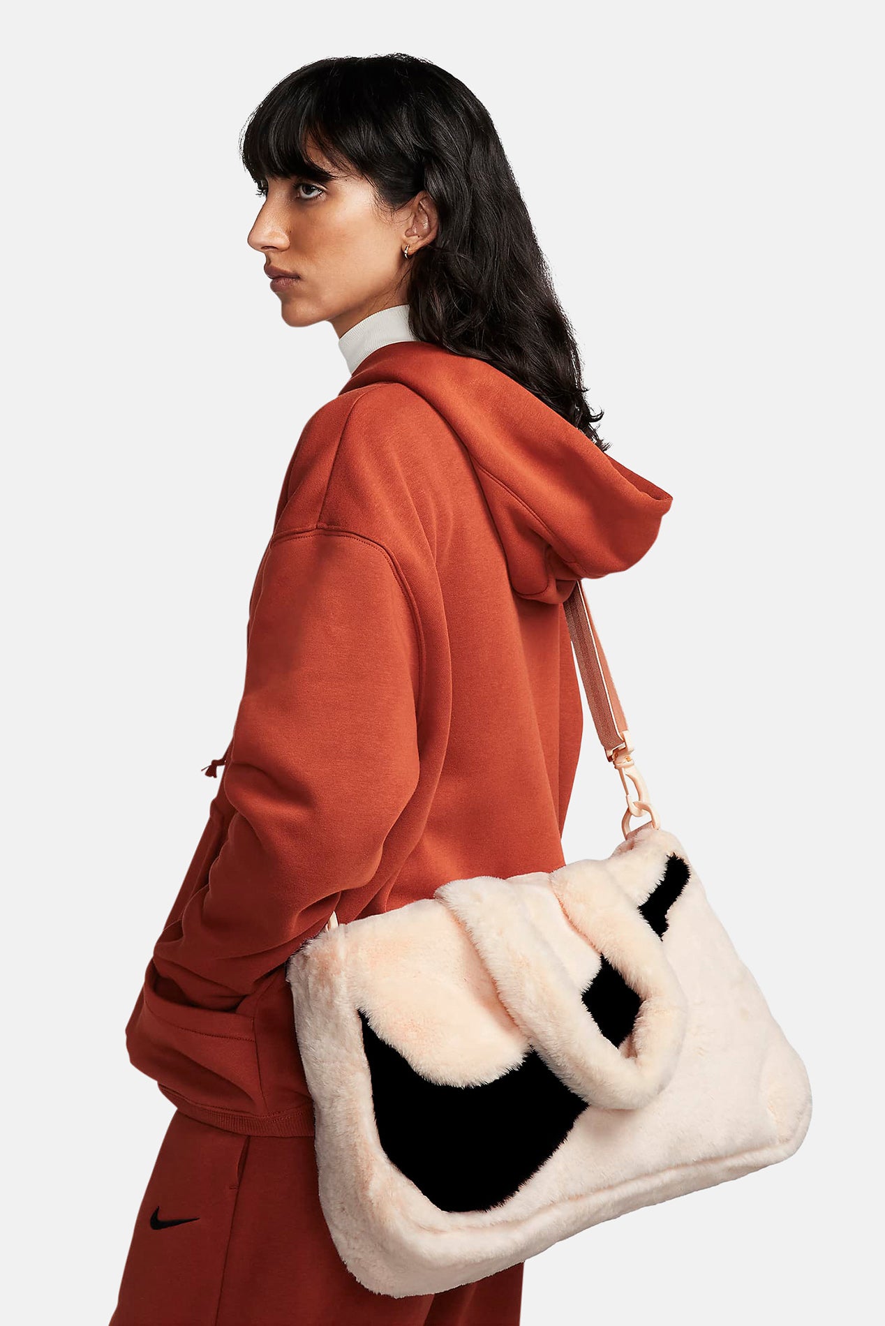 Nike discount faux fur tote