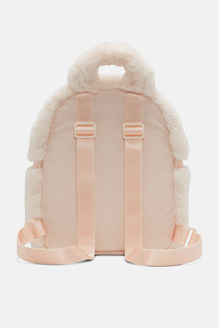 Faux Fur Mini Backpack Guava