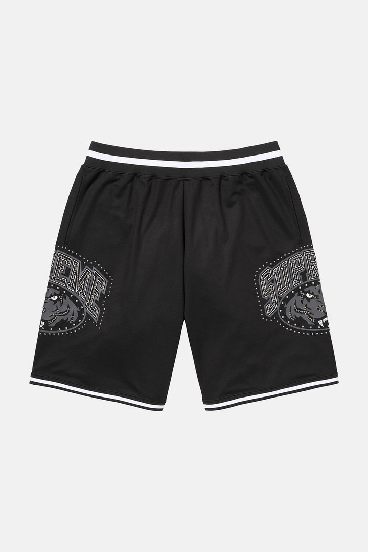 Studded Basketball Short Black