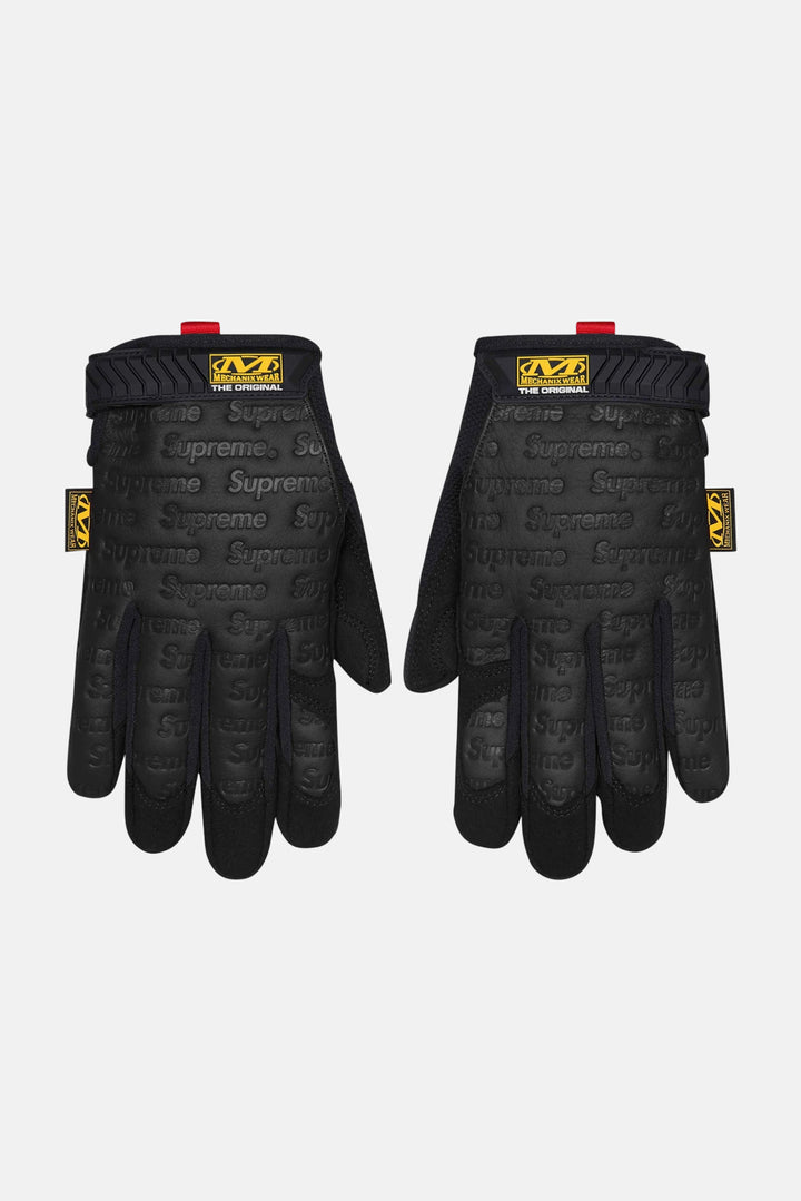 Mechanix Leather Work Gloves Black