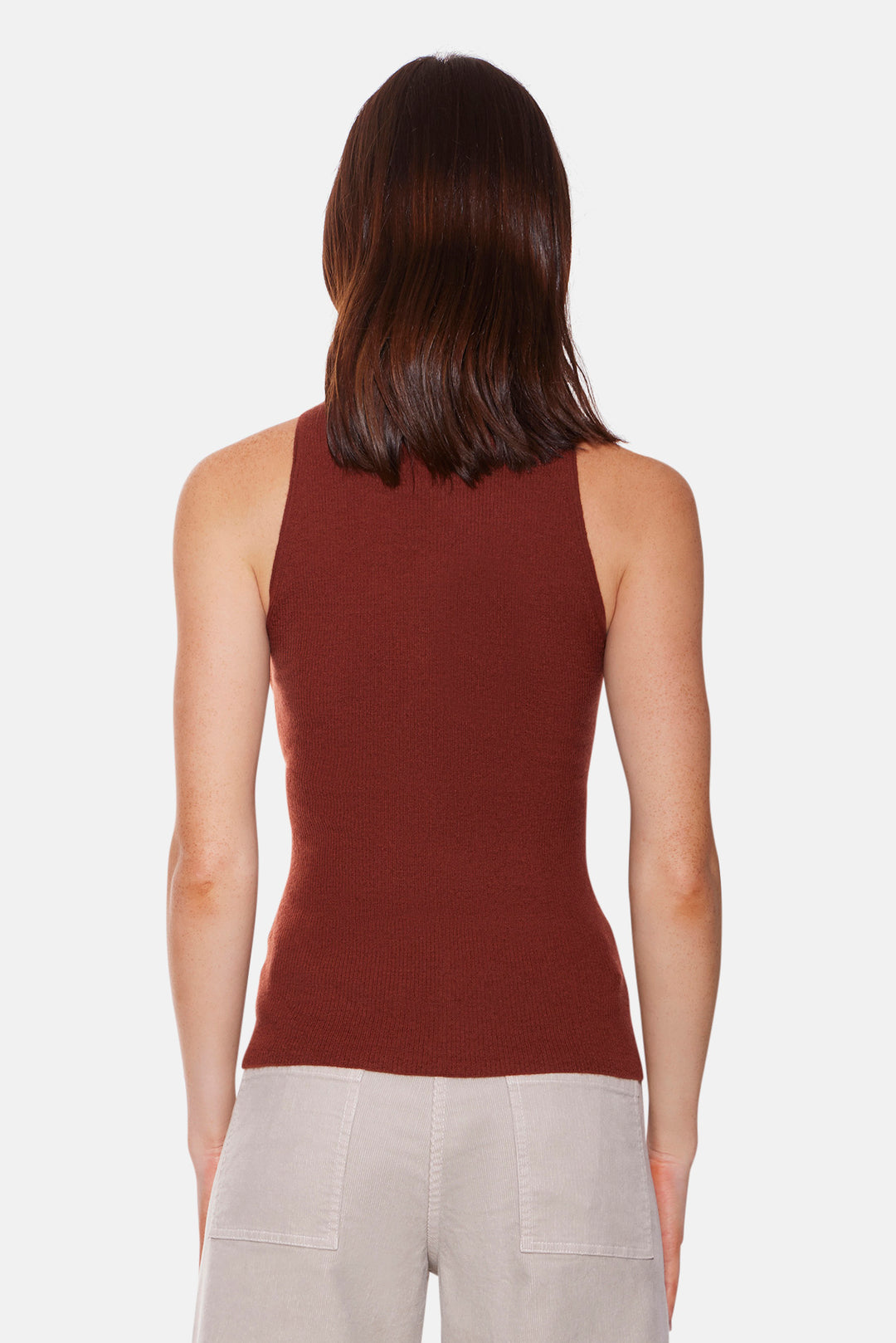Tessa Cashmere Tank Driftwood