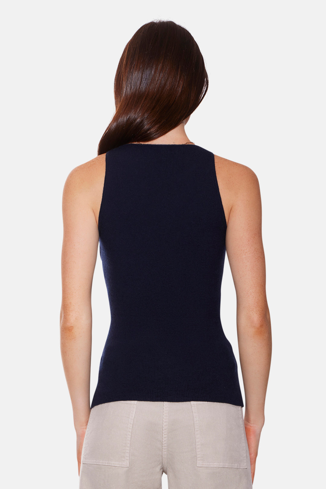 Tessa Cashmere Tank Navy