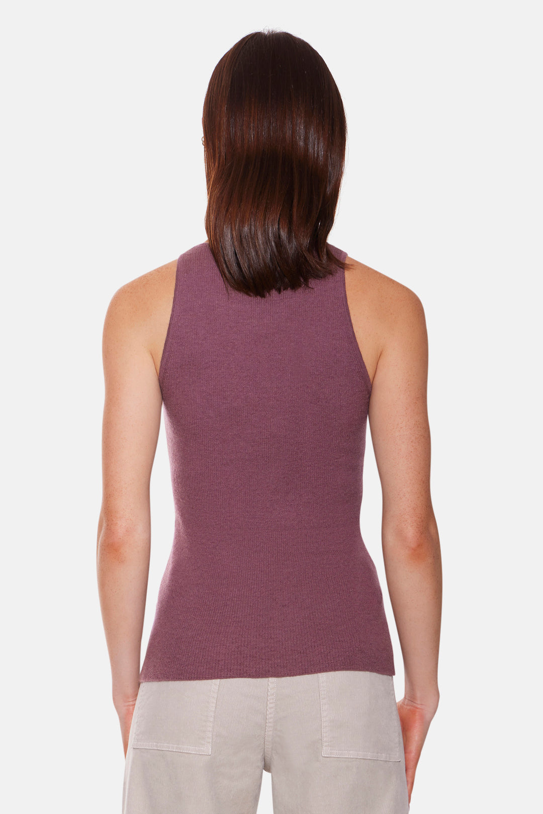 Tessa Cashmere Tank Wine