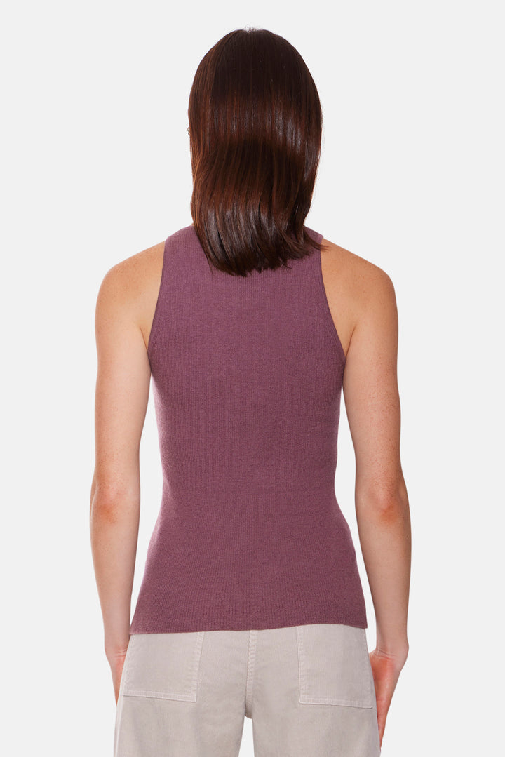 Tessa Cashmere Tank Wine