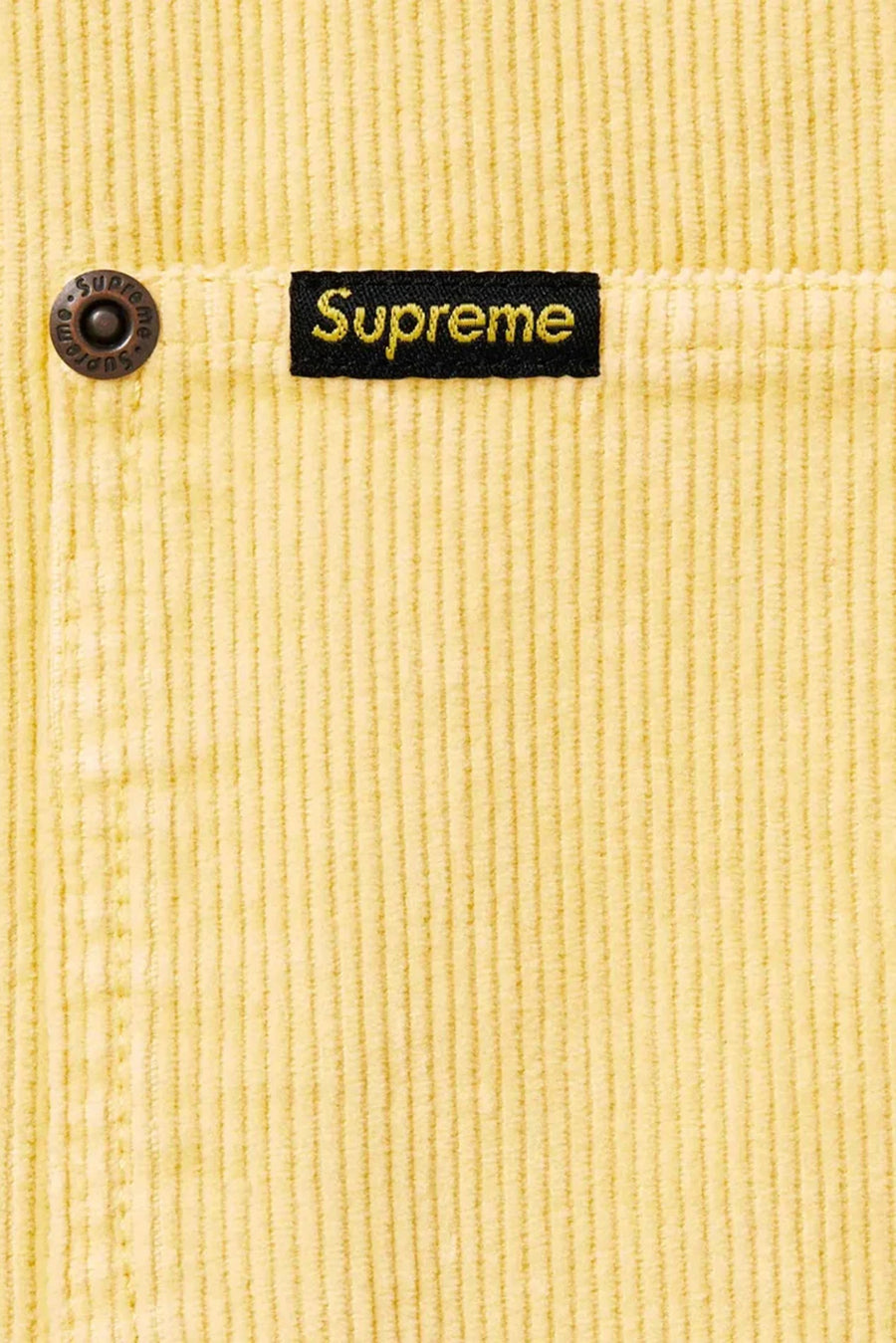 Washed Corduroy Zip Up Shirt Yellow – blueandcream