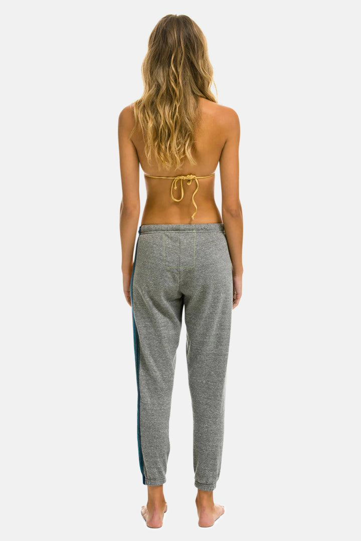 Women's 5 Stripe Sweatpants Heather Grey