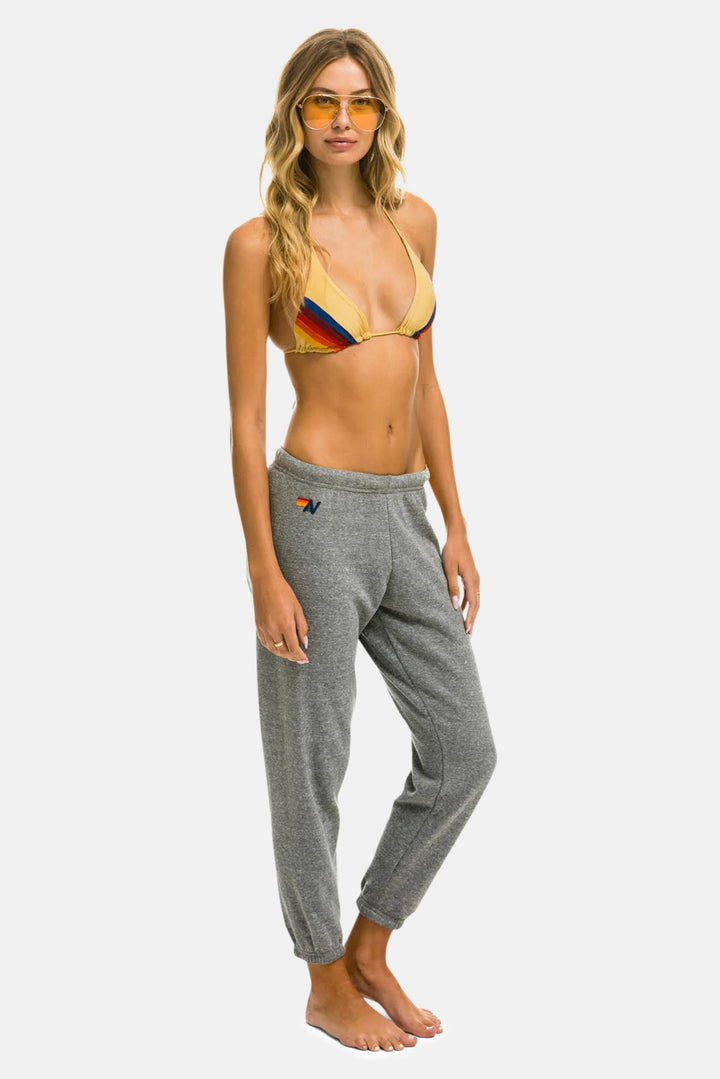 Women's 5 Stripe Sweatpants Heather Grey