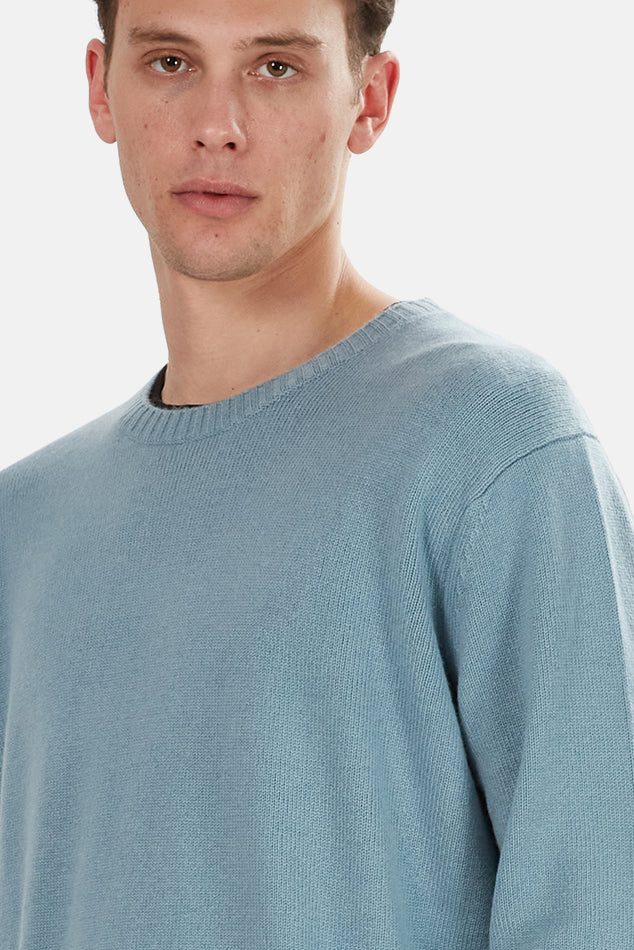 Oversized Cashmere Sweater Aqua - blueandcream