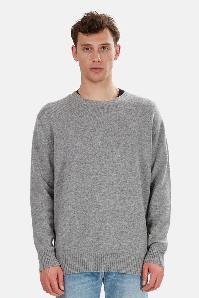 Oversized Cashmere Sweater Grey - blueandcream