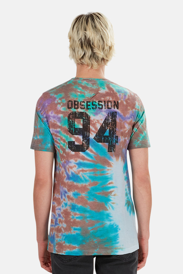 Obsession Tie Dye Tee - blueandcream