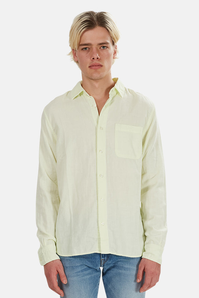 The Ripper Organic Cotton Shirt Lemon Yellow - blueandcream
