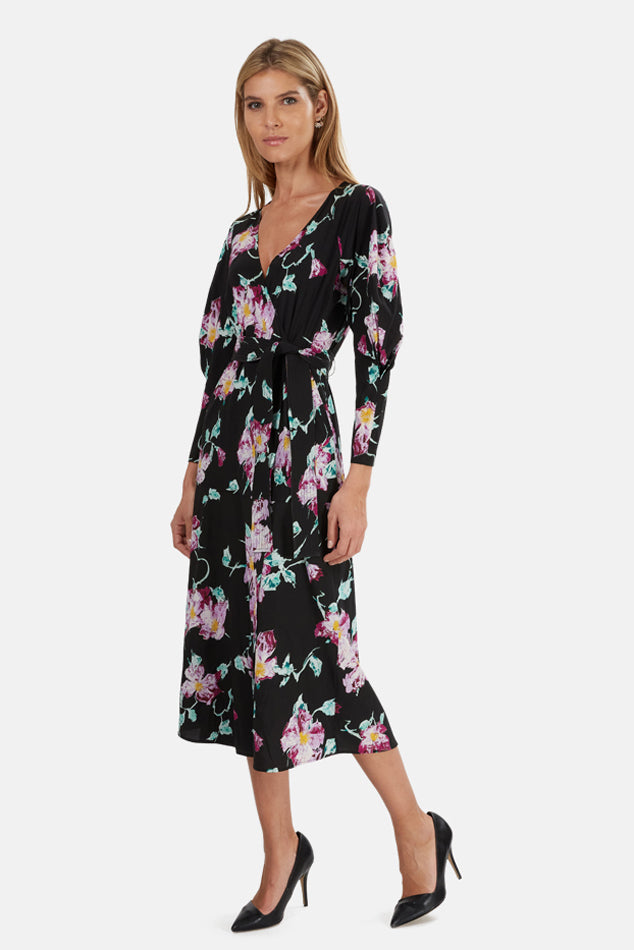A.L.C. Quinn Dress Black/Purple blueandcream A.L.C. Quinn Dress Black/Purple blueandcream
