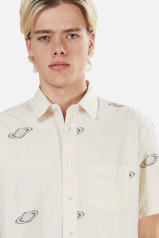 Alegre Printed Shirt Saturn - blueandcream