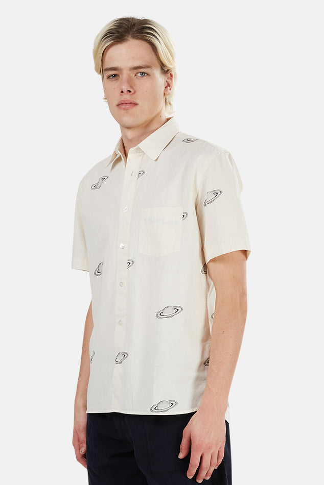 Alegre Printed Shirt Saturn - blueandcream