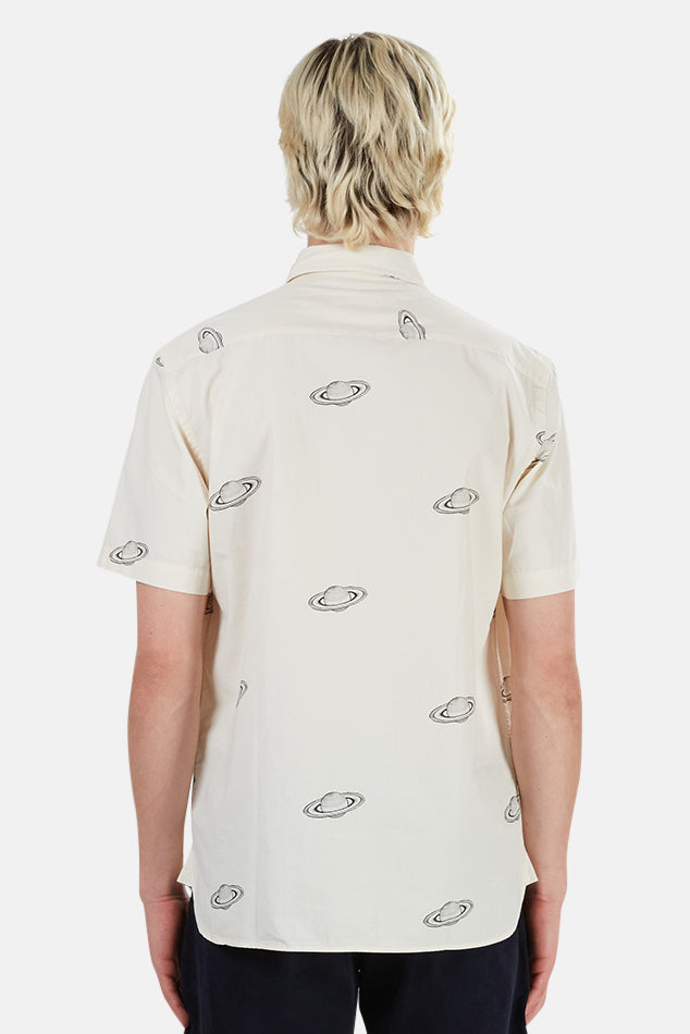 Alegre Printed Shirt Saturn - blueandcream