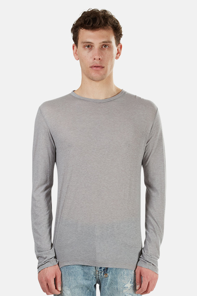 66 Long Sleeve Tee Grey - blueandcream