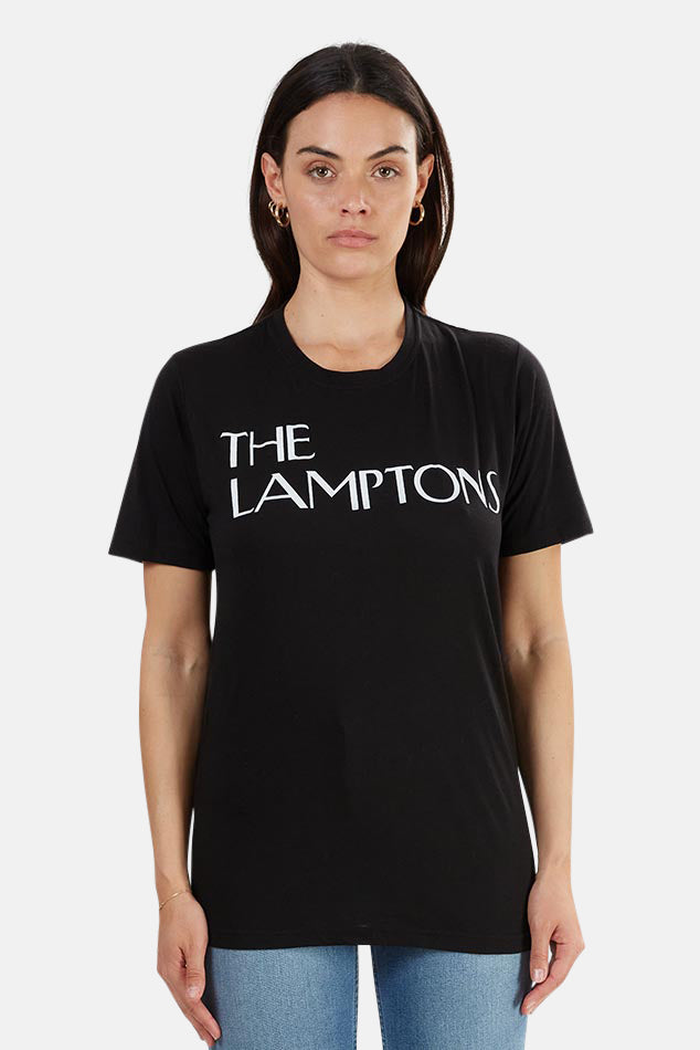 Lamptons Crewneck Tee Black - blueandcream