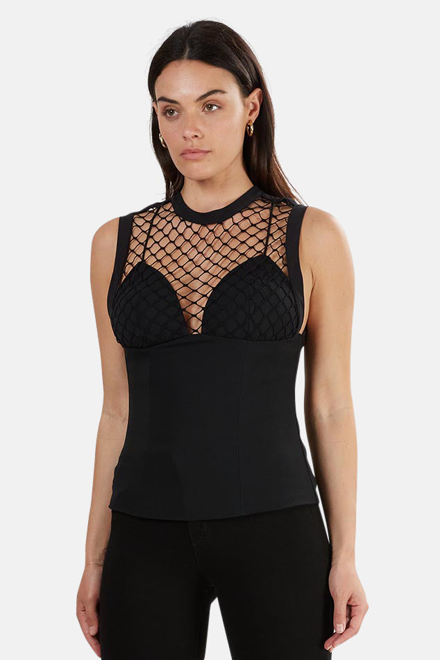 La Perla Crochet Bustier - blueandcream