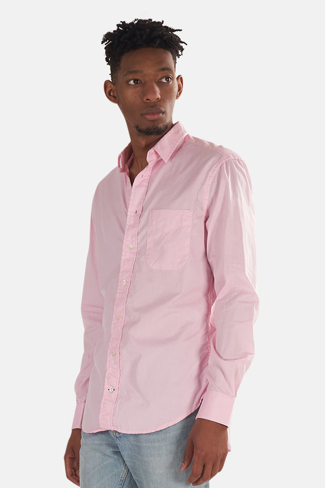 Pinpoint Button Down Shirt Pink - blueandcream