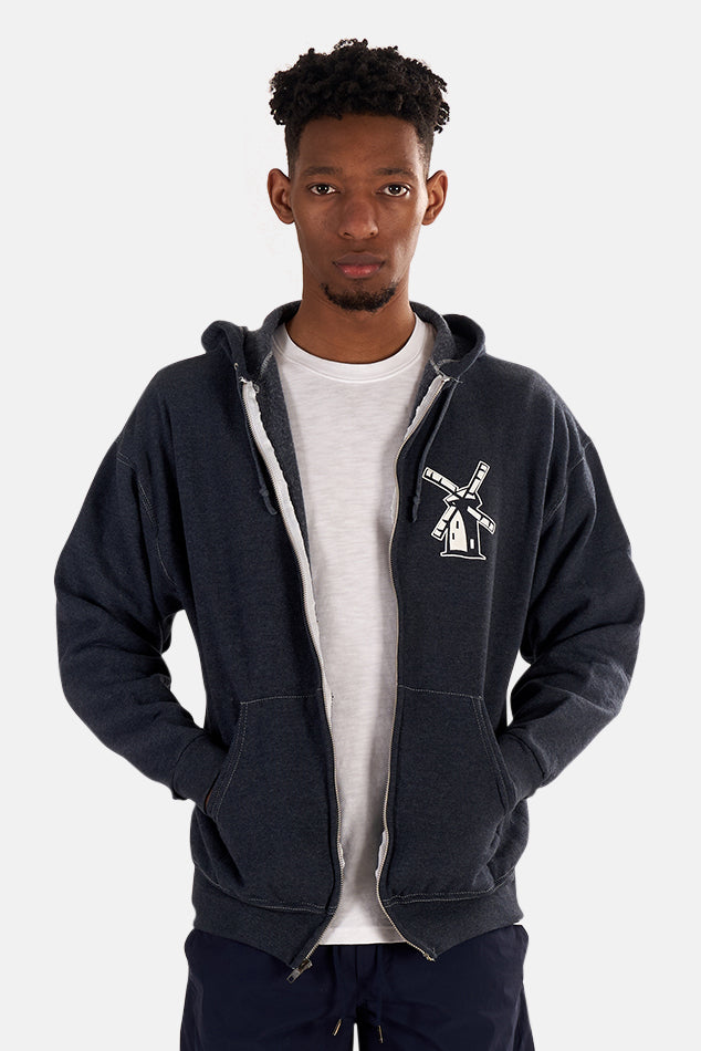 Japanese Windmill Hoodie Cobalt - blueandcream