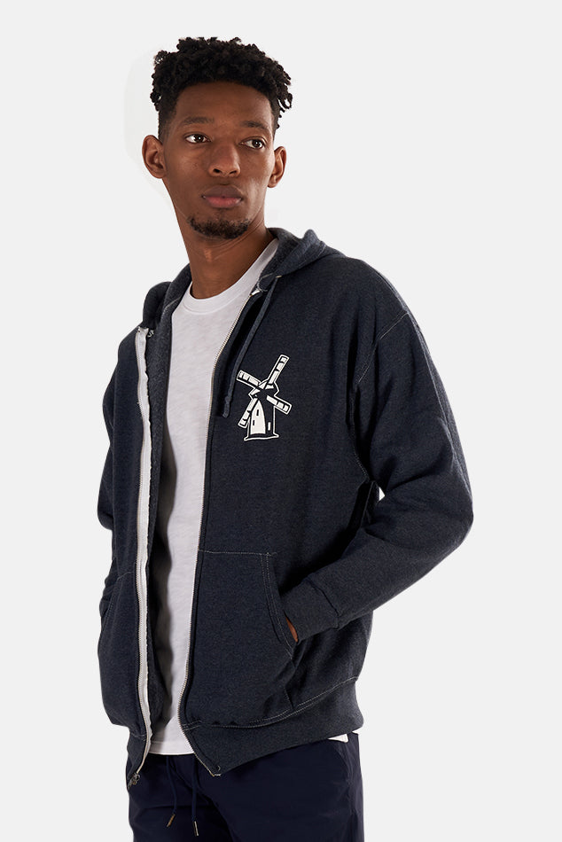 Japanese Windmill Hoodie Cobalt - blueandcream