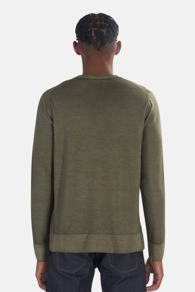 Wool Cashmere Sweater Army Green - blueandcream