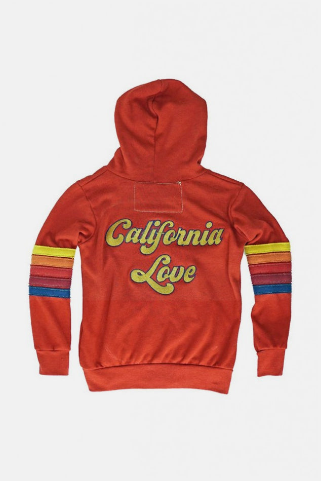 Kids California Love Zip Hoodie Cherry - blueandcream