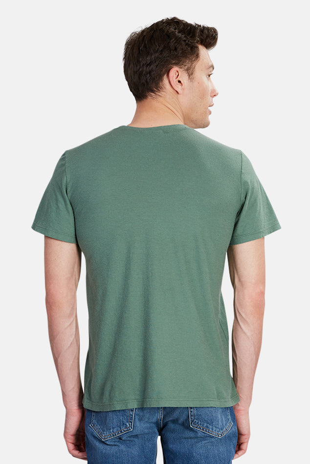 Jungmaven Basic Short Sleeve Tee Spruce Green - blueandcream