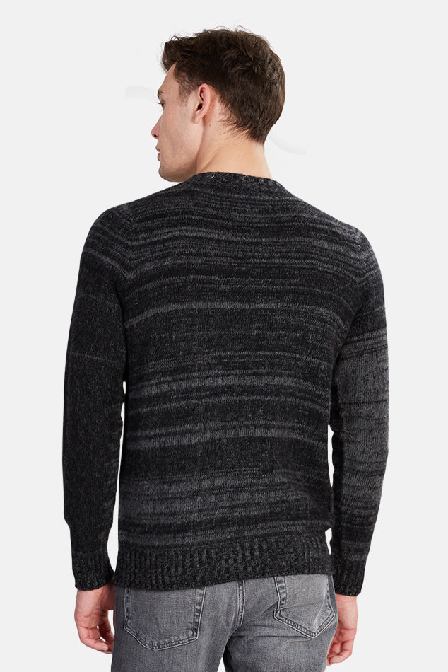 Black 120% LINO Cashmere Sweater - blueandcream