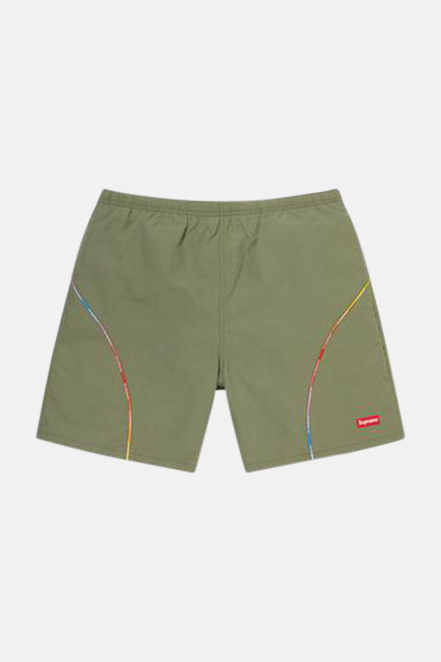 Gradient Piping Water Short Olive – blueandcream