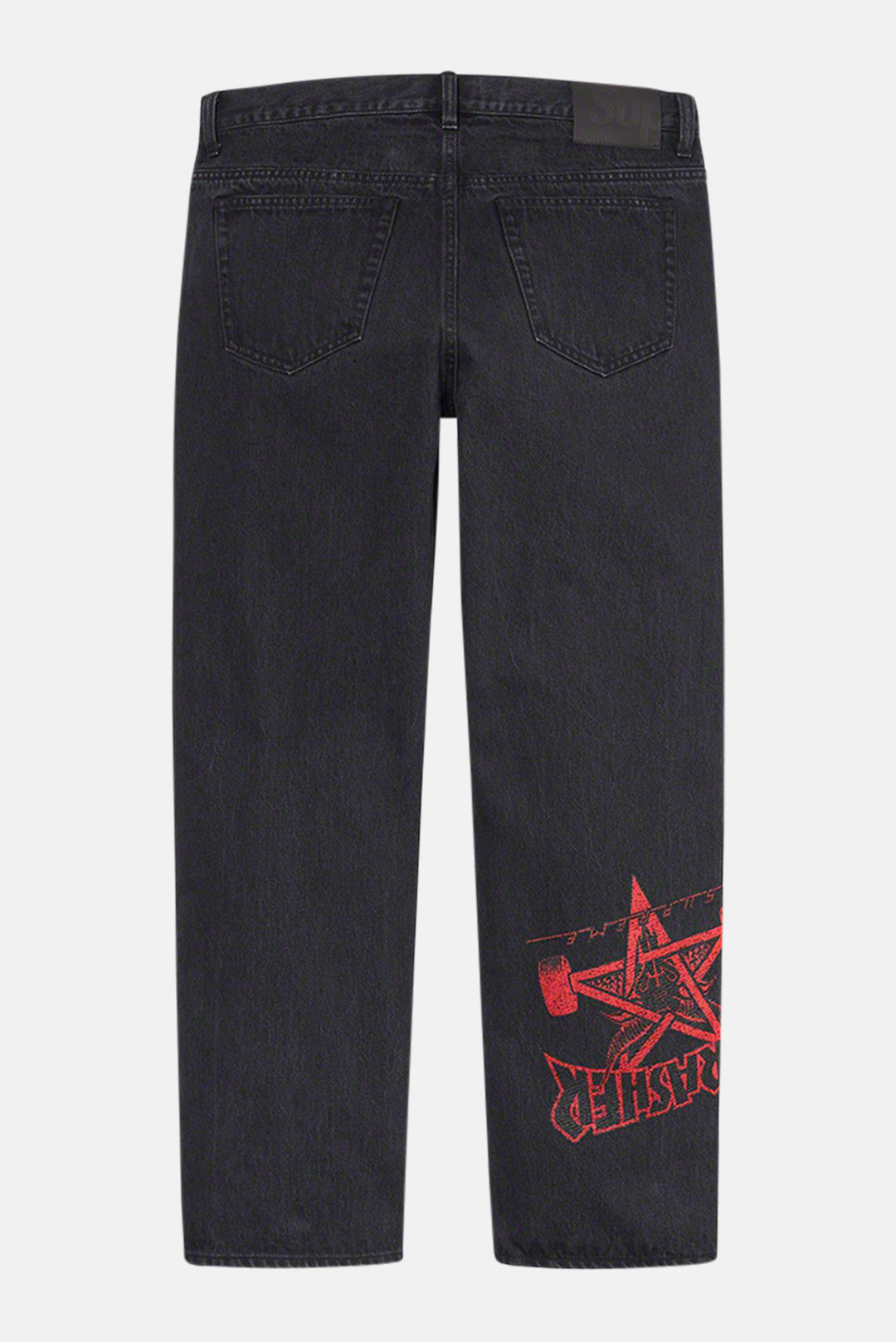 x Thrasher Regular Jean Washed Black