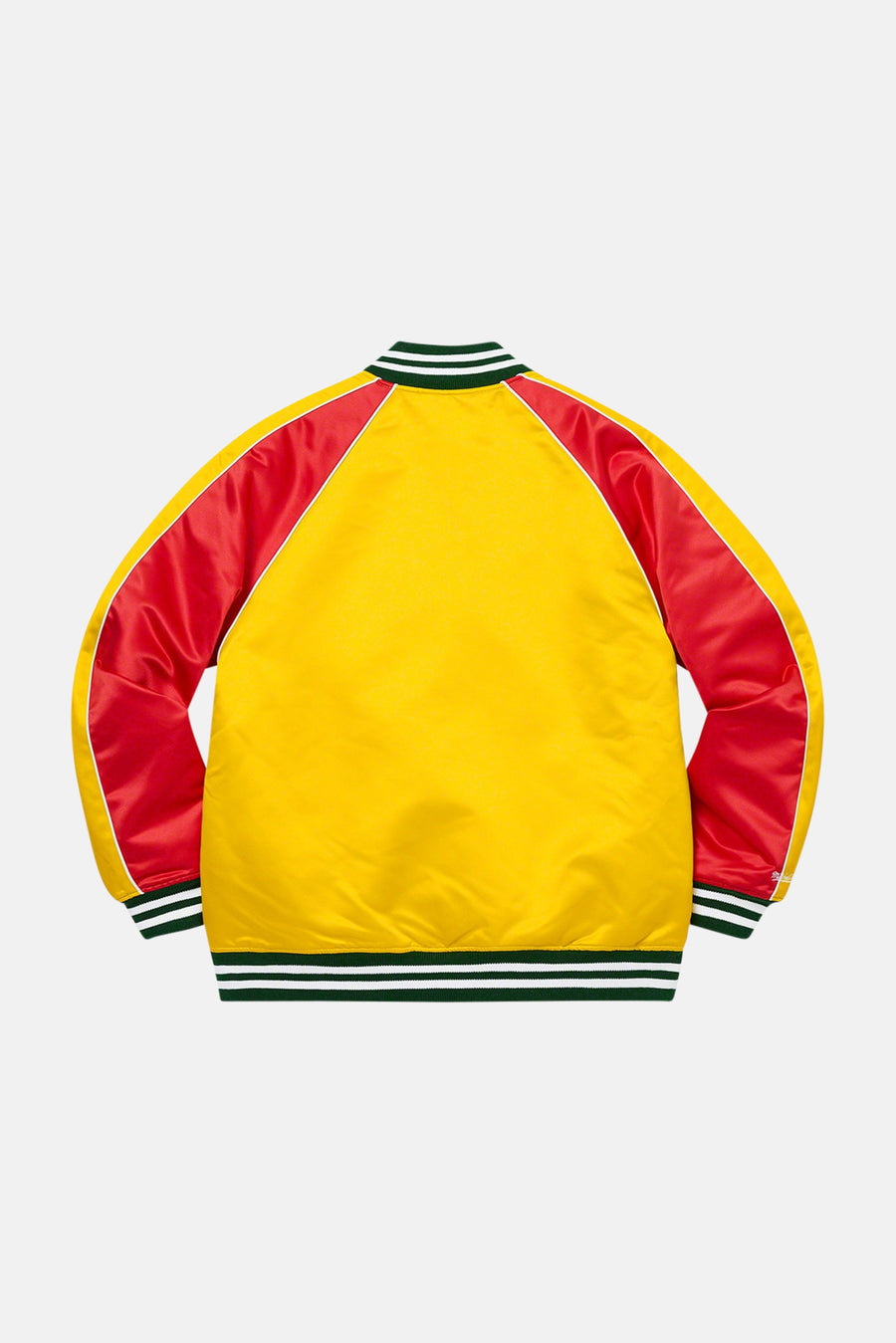 x Mitchell & Ness Sequin Logo Varsity Jacket Yellow/Red/Green