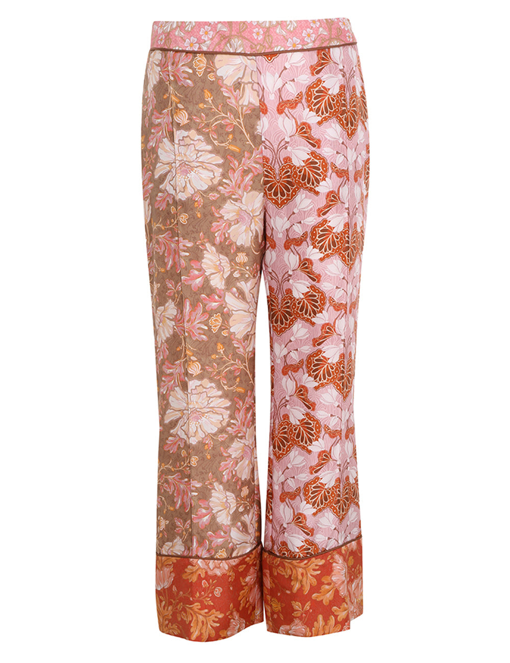 Kaleidoscope Pyjama Pant Spliced Multi Floral - blueandcream