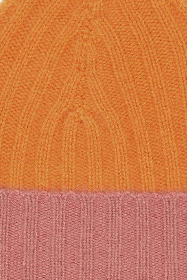 Orange/Pink Warm-ME Eric Block Hat - blueandcream