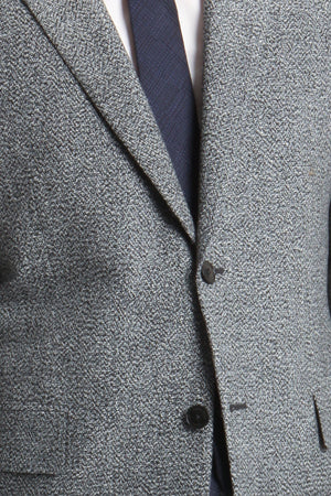 Simon Spurr Two Button Notch Jacket - blueandcream