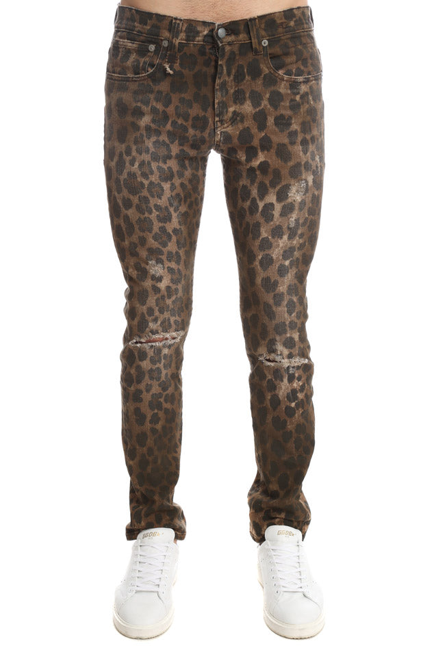 Skate Jean Leopard - blueandcream