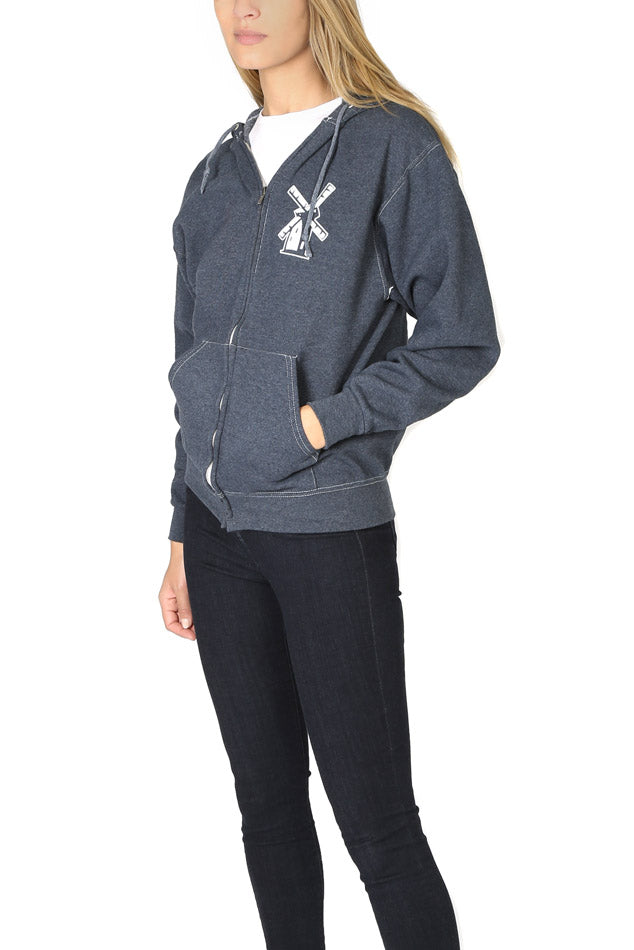 Japanese Windmill Hoodie Navy - blueandcream